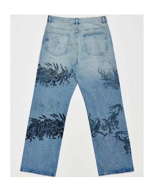 DOMREBEL Blue Hops Jeans for men