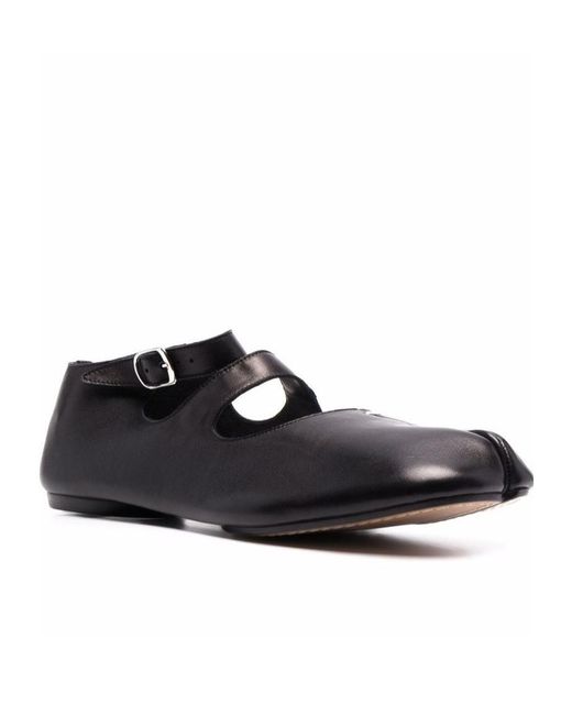 Maison Margiela Black Tabi Ballerinas
