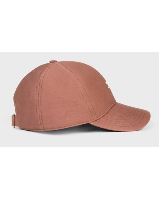 Céline Pink Triomphe Baseball Cap