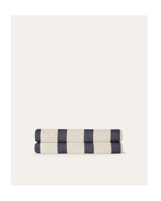 Loro Piana Blue Logo Beach Towel