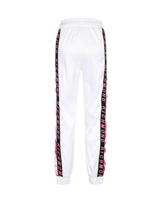 John Richmond White Logo Sweatpants