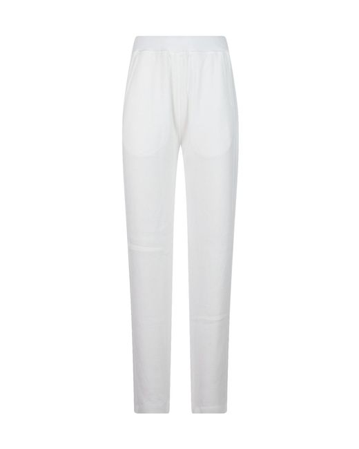 Dondup White Straight Leg Trousers