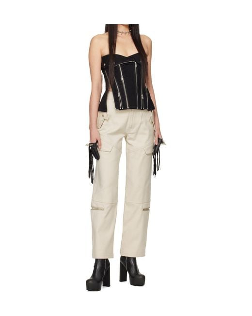Dion Lee Natural Tactical Straight-Leg Cargo Trousers