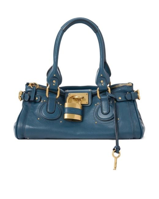 Chloé Blue Chloé Paddington Shoulder Bag