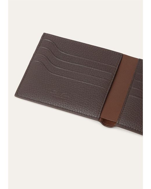 Loro Piana Brown Extra Compact Wallet for men