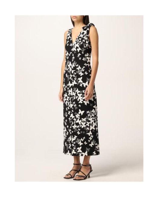 RED Valentino Black Sleeveless Printed Dress