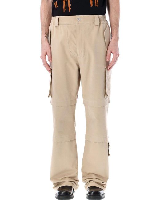 M I S B H V Natural Baggy Cargo Pants for men