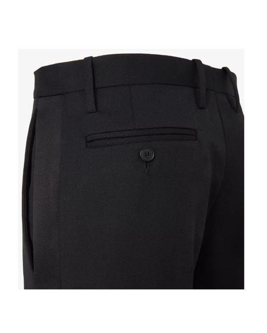 Fendi Black Wool Tuxedo Pants