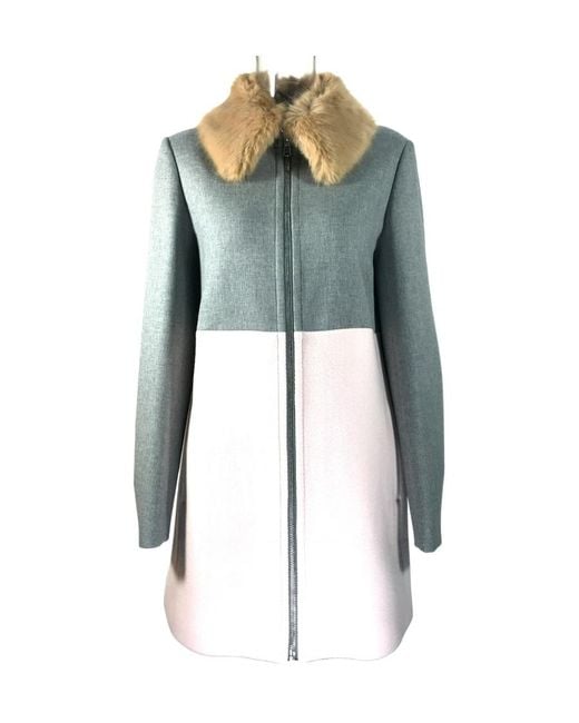 Sportmax Blue Logo Coat