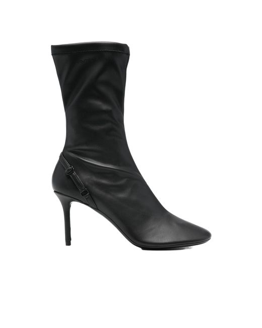Courreges Black Courrèges Oblique Zipped Boots