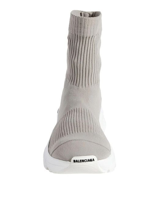 Balenciaga Gray Knitted Sock Shoes