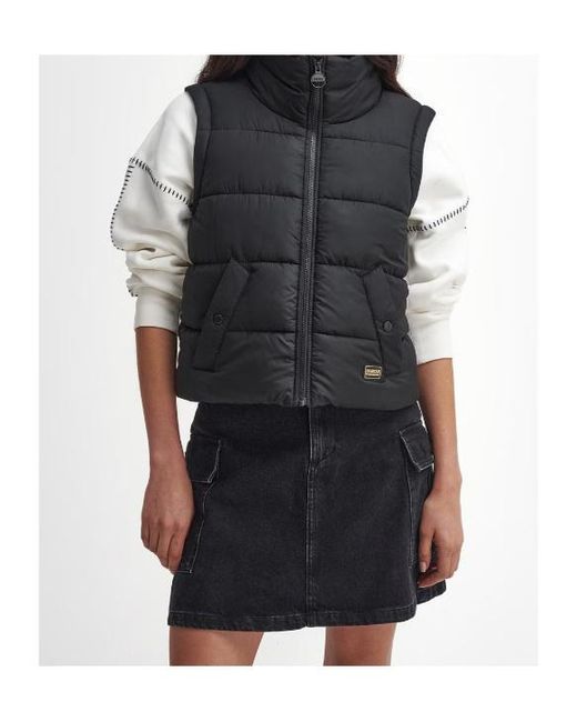 Barbour Black Webber Convertible Puffer Jacket