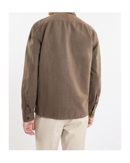 Fay Brown Classic Shirt Jacket for men