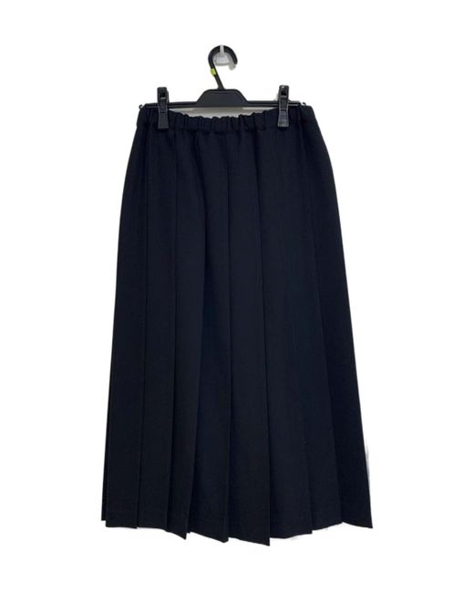 Comme des Garçons Blue Elastic Waist Skirt
