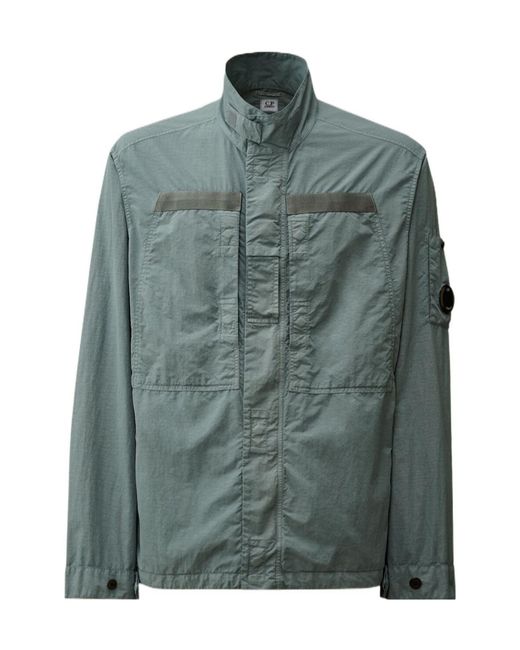 C P Company Green Lens-Detail Jacket for men