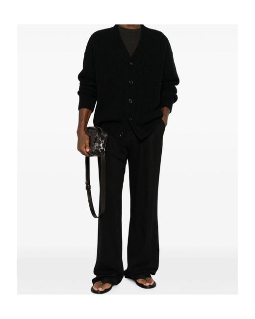 Roberto Collina Black Long-Sleeved Sweater for men