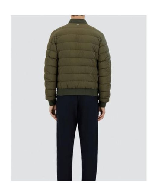 Herno Green Zipped Down Jacket for men