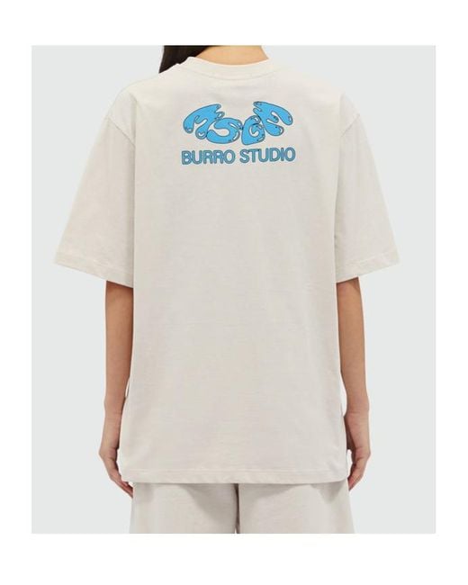 MSGM White Short-Sleeved T-Shirt