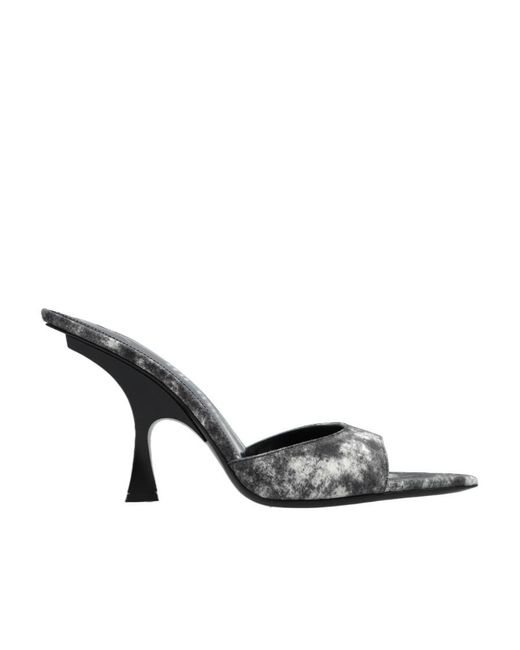 The Attico Metallic The Ester Pointed Toe Mules