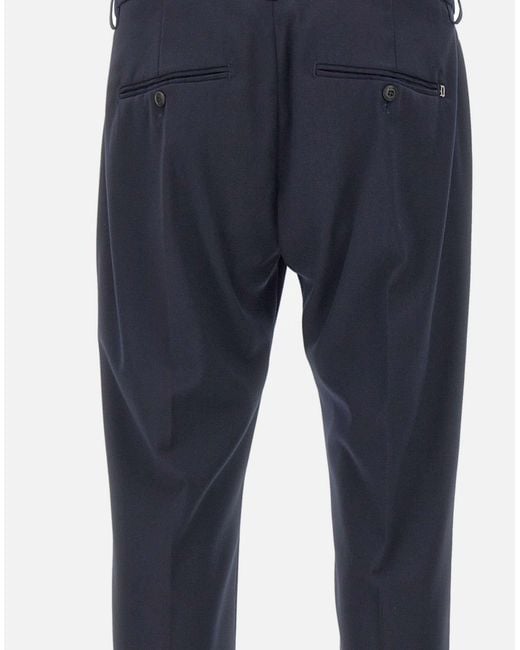Dondup Blue Gaubert Slim-Fit Pants for men