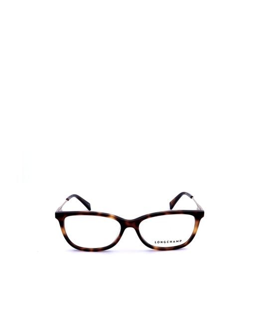 Longchamp White Rectangle Frame Glasses for men