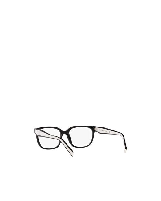 Prada White Logo Flat Mirror