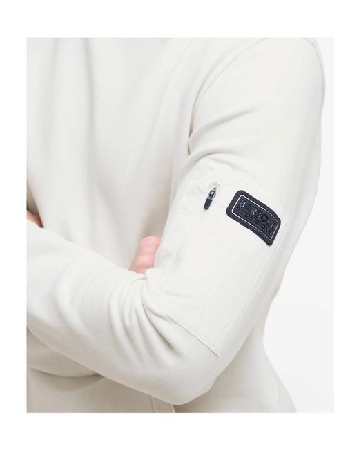 Barbour White Ewan Hoodie for men