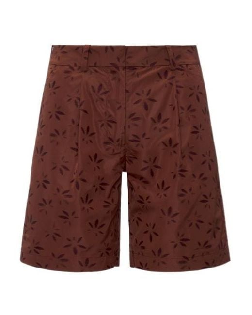 K-Way Purple Patterned Bermuda Shorts