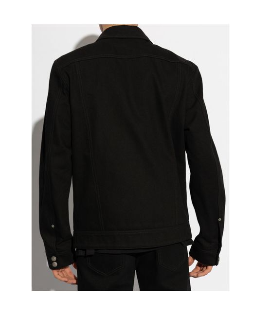 McQueen Black Denim Jacket for men
