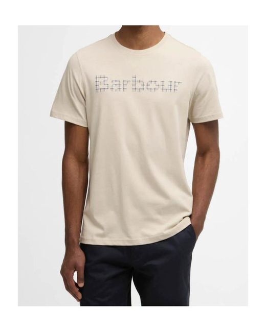 Barbour Natural Short Sleeve Crewneck T-Shirt for men
