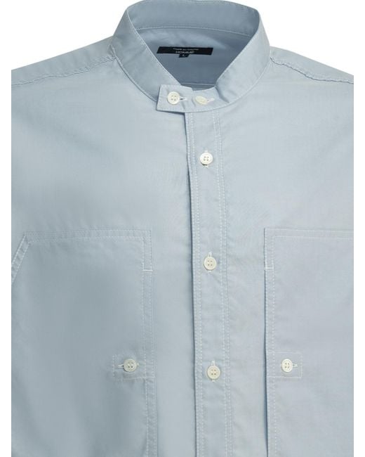 Comme des Garçons Blue Casual Shirt With Patch Pockets for men