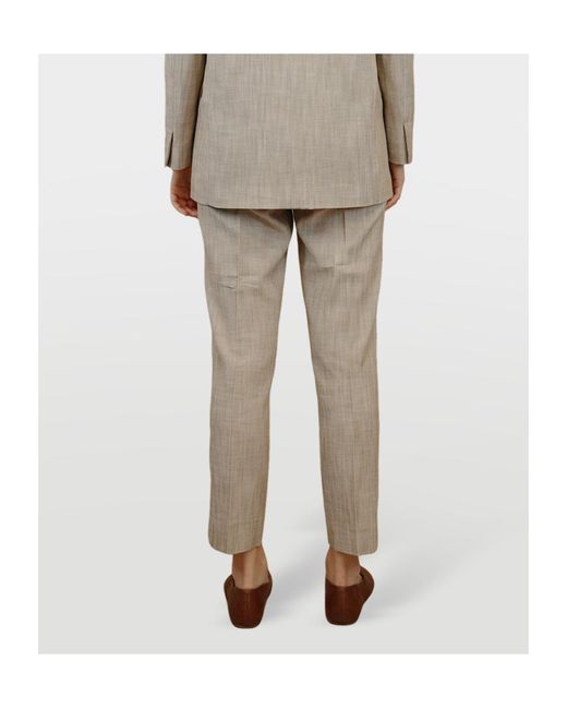 iBlues Brown Draped Trousers