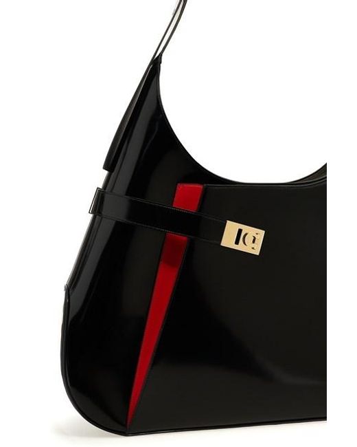 Ferragamo Black Ferragamo Archivio Xl Shoulder Bag