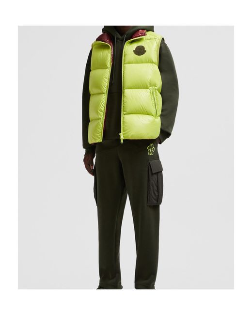 Moncler Yellow Sumido Zip-Up Padded Vest for men