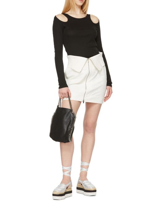 Stella McCartney Black Cut-Out Long-Sleeve Top