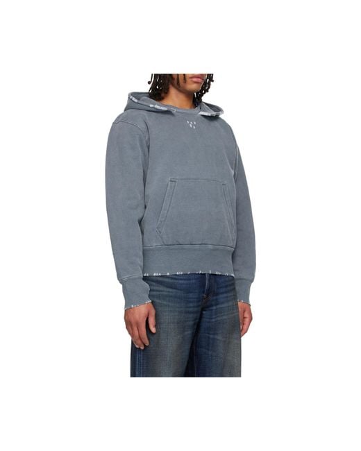 Our Legacy Blue Faded Effect Hoodie