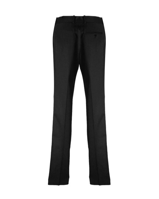 McQueen Black Straight-Leg Trousers for men