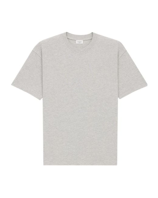Saint Laurent White Oversize Fit Short Sleeves T-Shirt for men