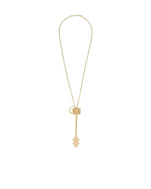 Rabanne White Rabanne Key Pendant Necklace