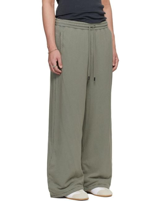 Lu'u Dan Green Bontans Sweatpants for men