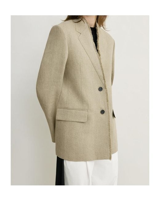 Totême Natural Totême Raw Lapel Jacket