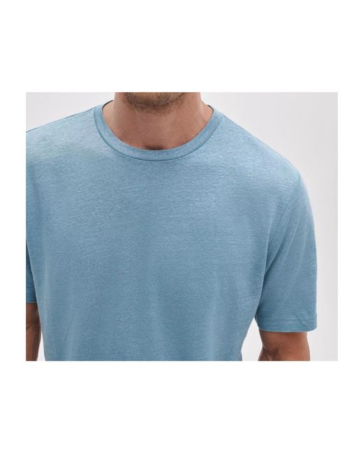 Rag & Bone Blue Crew Neck Short-Sleeved T-Shirt for men