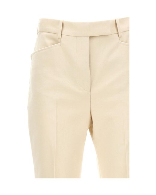 Tom Ford Natural Flared Tailored Pants