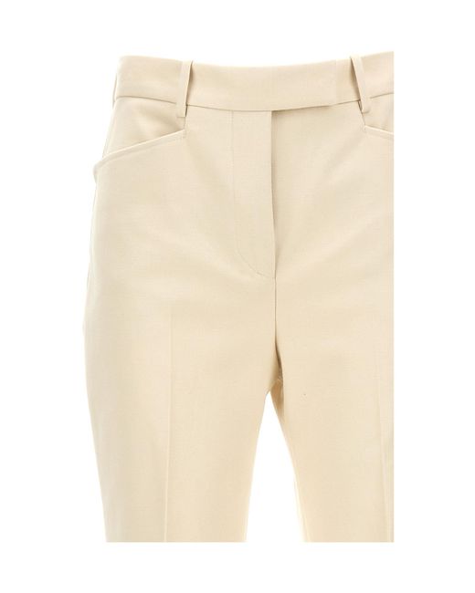 Tom Ford Natural Flared Tailored Pants