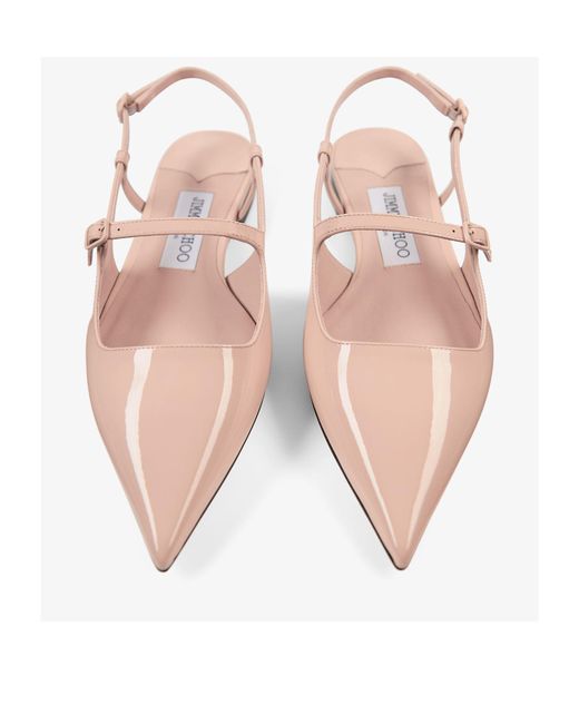 Jimmy Choo Pink Didi Slingback Flat Shoes