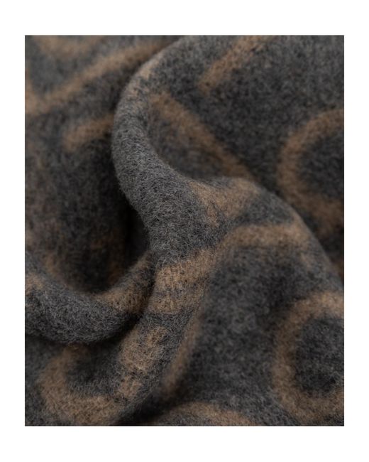 Ferragamo Gray Ferragamo Monogram Jacquard Scarf for men
