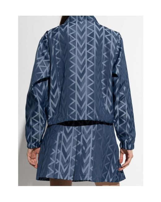 MICHAEL Michael Kors Blue Geometric-Pattern Zip Jacket