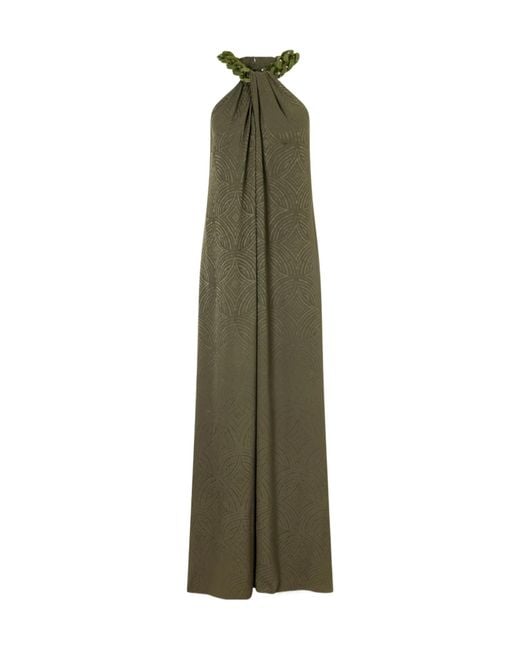 Joseph Green Embellished Backless Dress