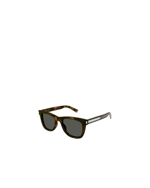 Saint Laurent White Eyewear Square Frame Sunglasses for men