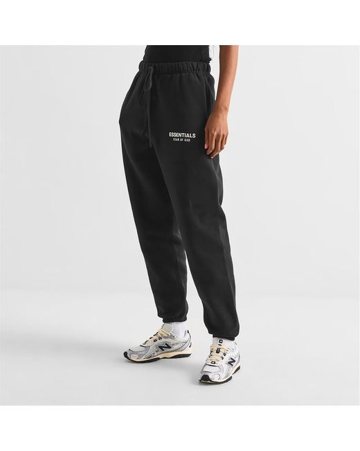 Fear Of God Black Logo Drawstring Sweatpants